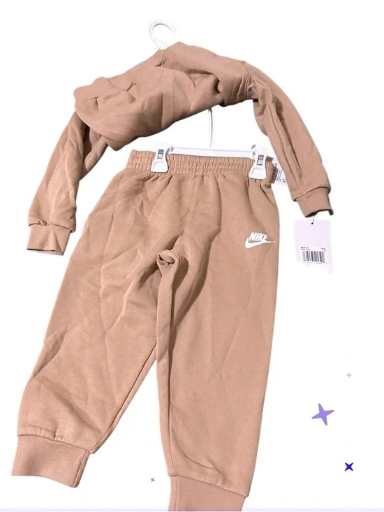 Nike Kids Tan Crew Sweatshirt & Joggers Set - Picture 3 of 3